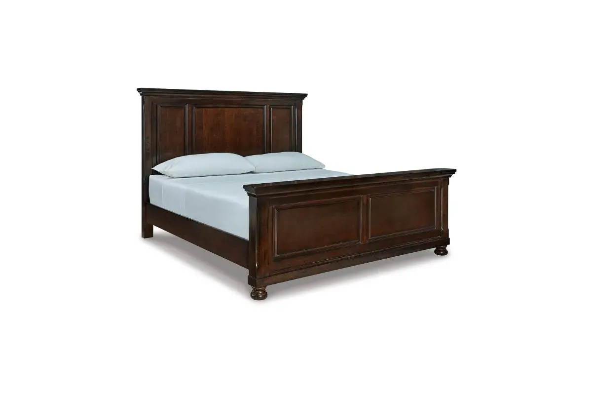 Porter Panel Bed in Rustic Brown, CA King