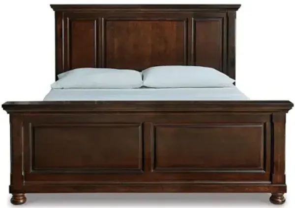 Porter Panel Bed in Rustic Brown, CA King
