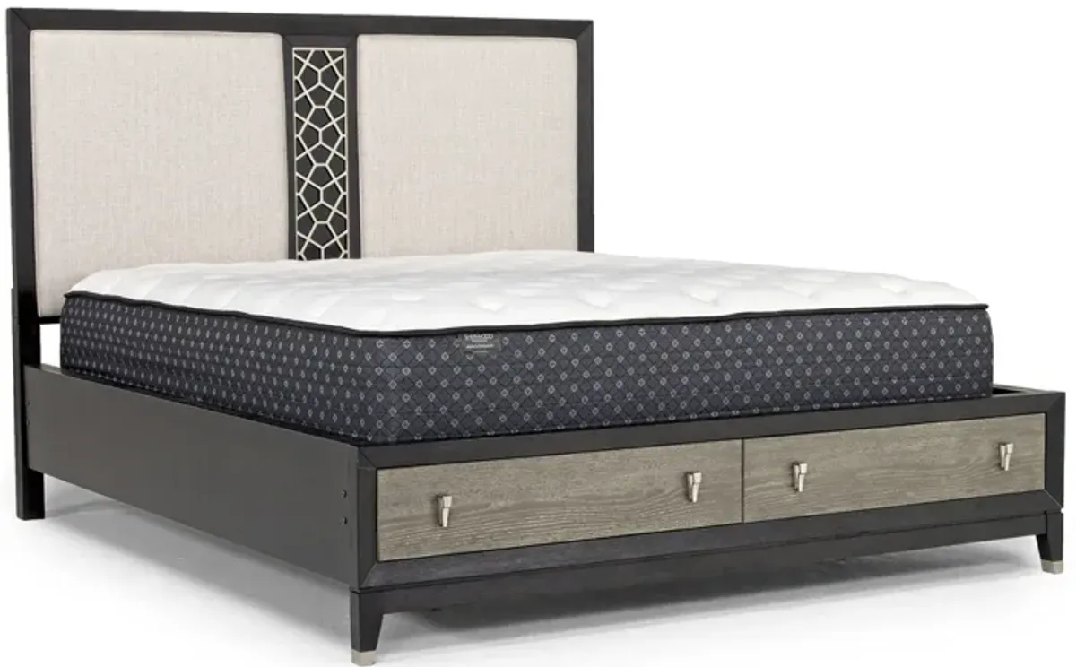 Proximity Panel Bed w/ Storage in Gray Oak, CA King