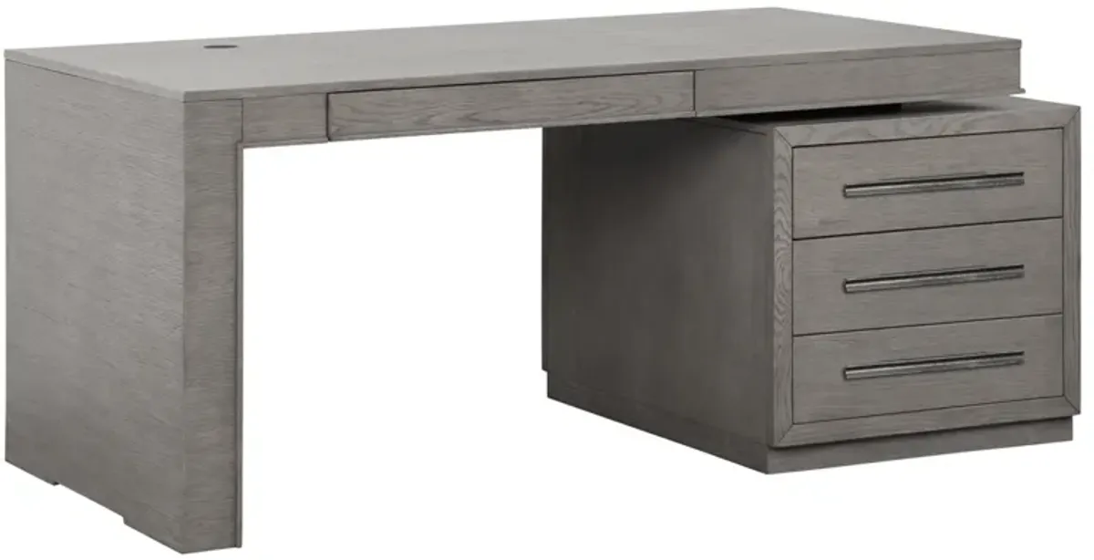 Pure Modern Office Desk in Moonstone