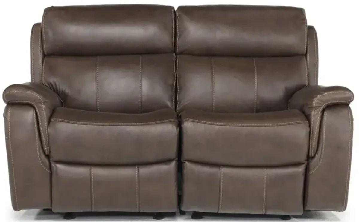 Ranger Reclining Loveseat in Brown Leather