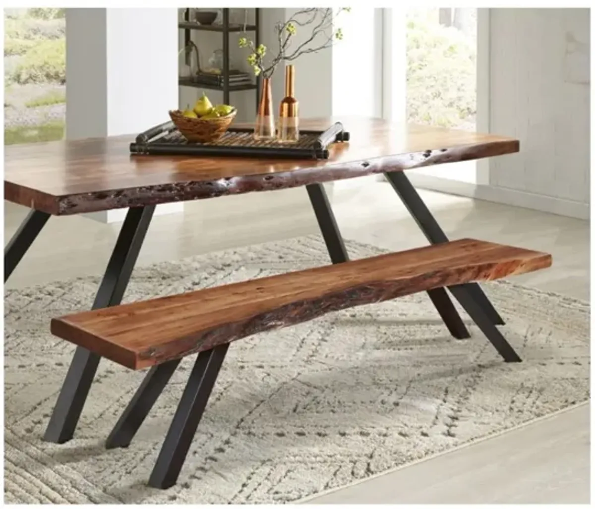 Reese Dining Table & Bench in Natural