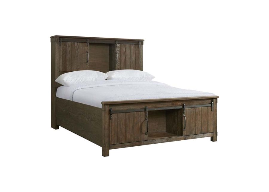 Scott Storage Bed in Walnut, Queen