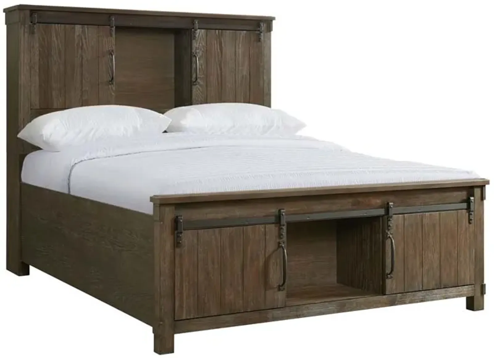 Scott Storage Bed in Walnut, Queen