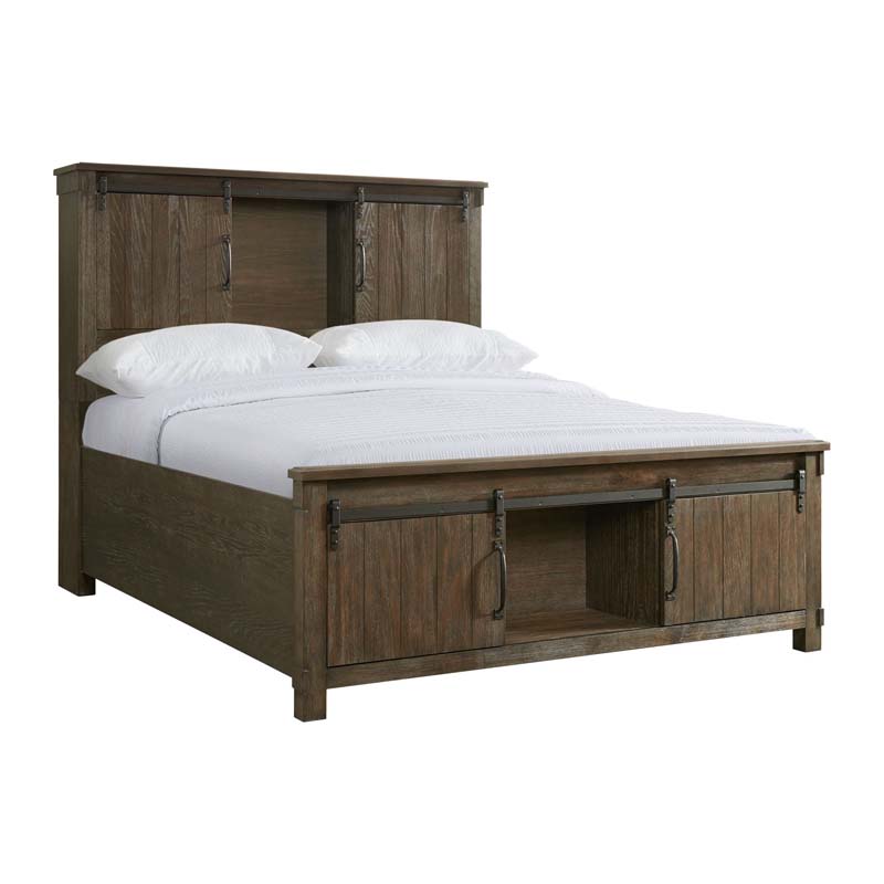 Scott Storage Bed in Walnut, Queen