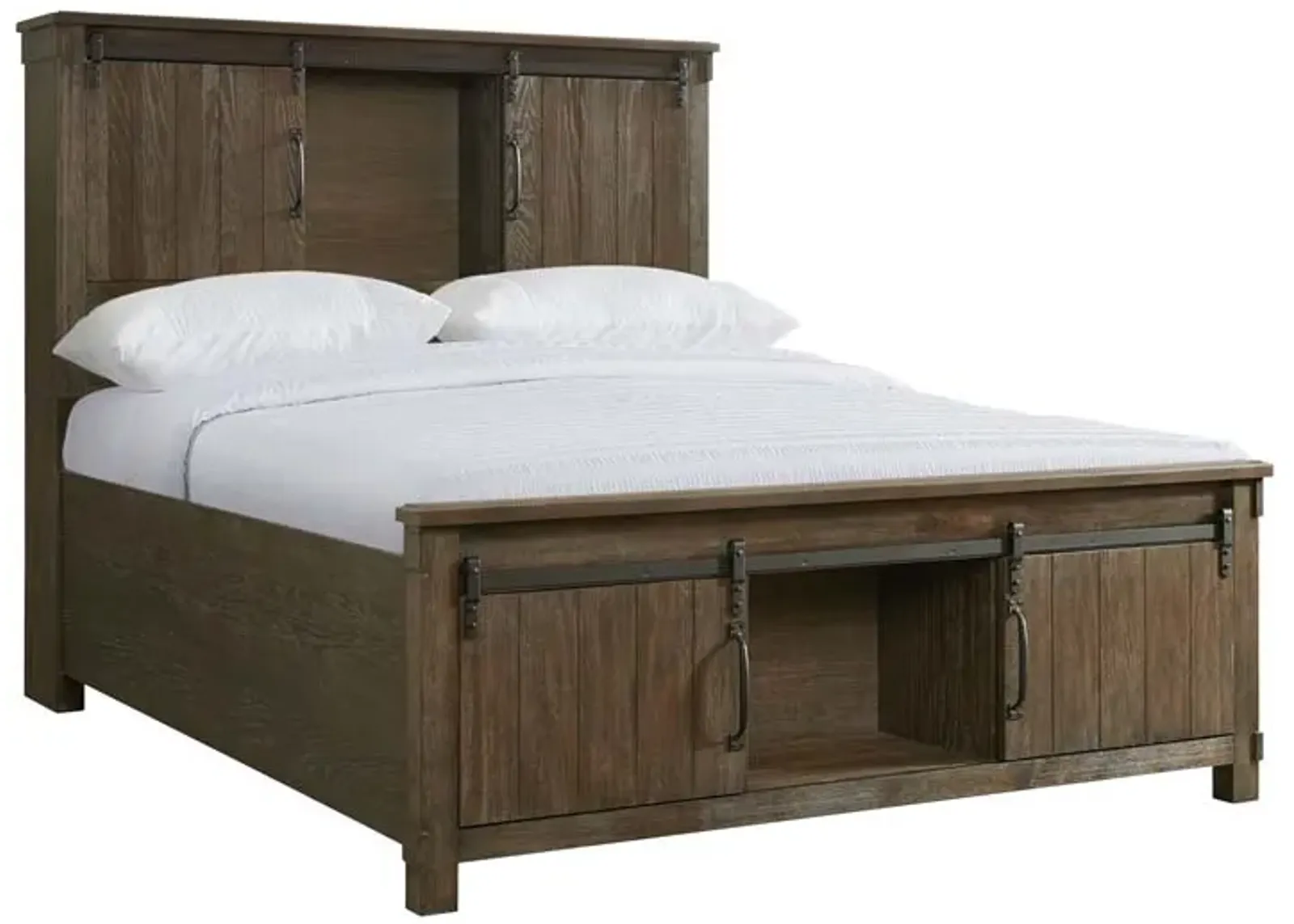 Scott Storage Bed in Walnut, Eastern King