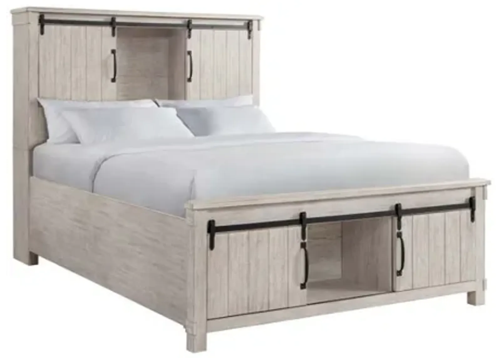 Scott Storage Bed in White, Eastern King