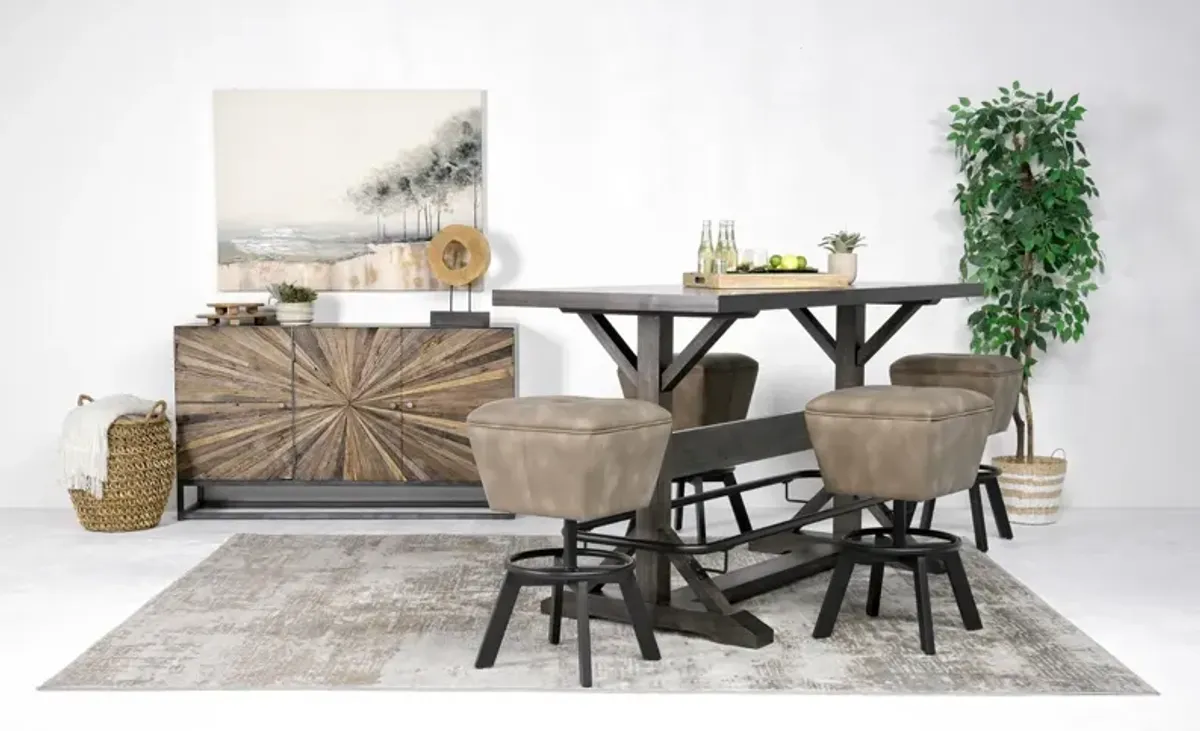 Sequoia Bar Height Dining Table & 4 Stools in Espresso