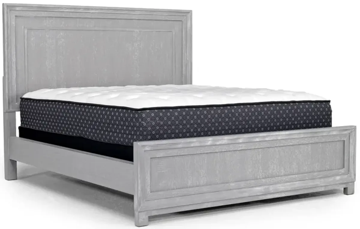 Sergio Panel Bed in Gray, Eastern King