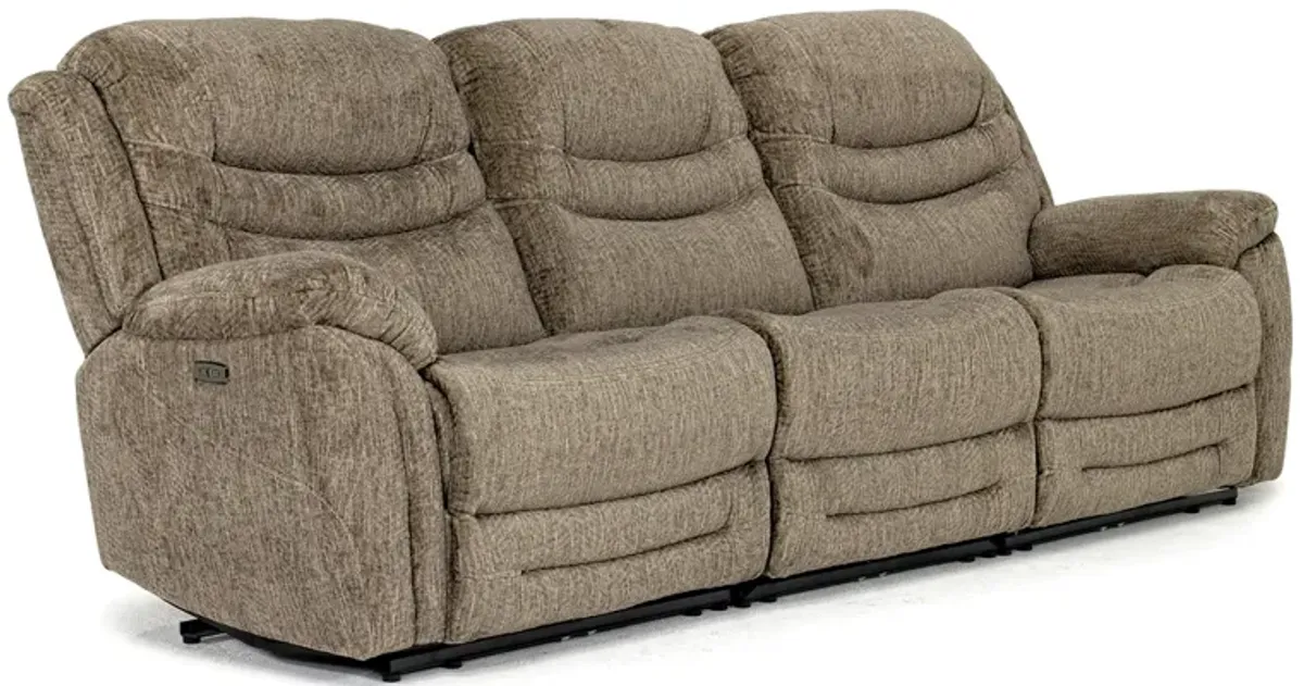 Cavala 2 Power Sofa in Taupe