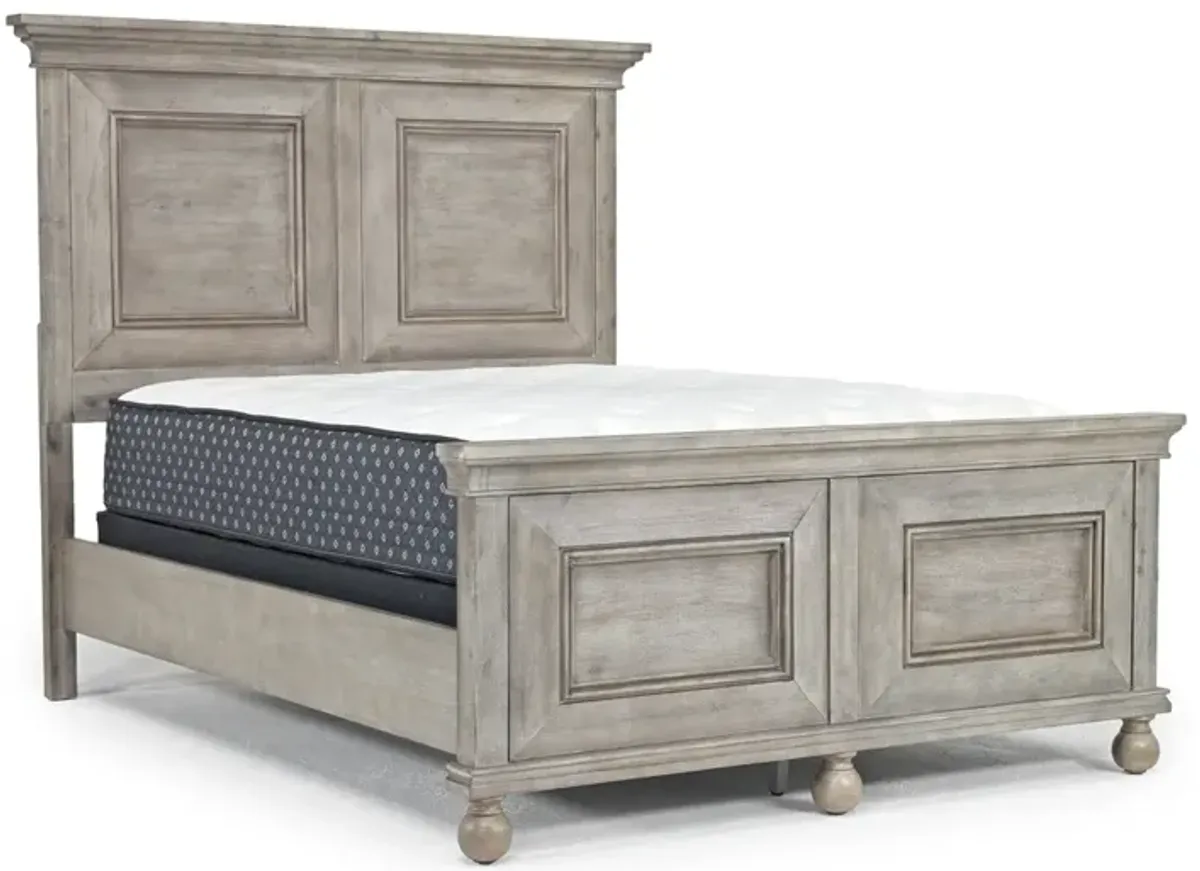 Summer House Panel Bed, Dresser, Mirror & Nightstand in Fieldstone, Queen