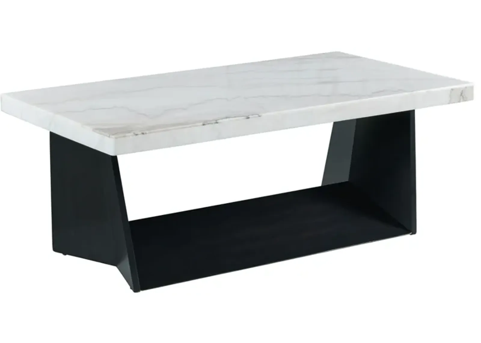 Tobias Coffee Table in White Marble