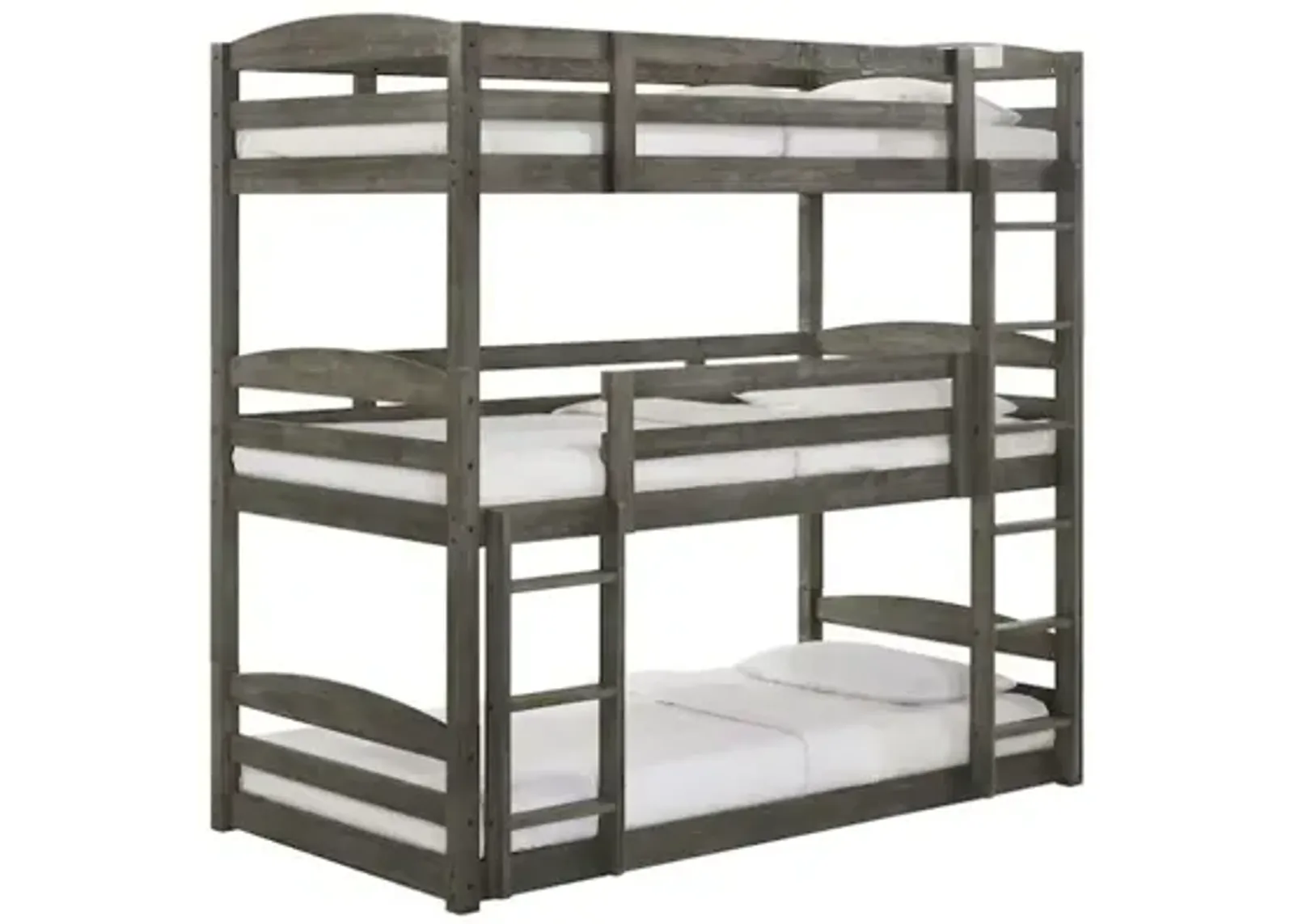 Trey Bunk Bed in Gray, Twin