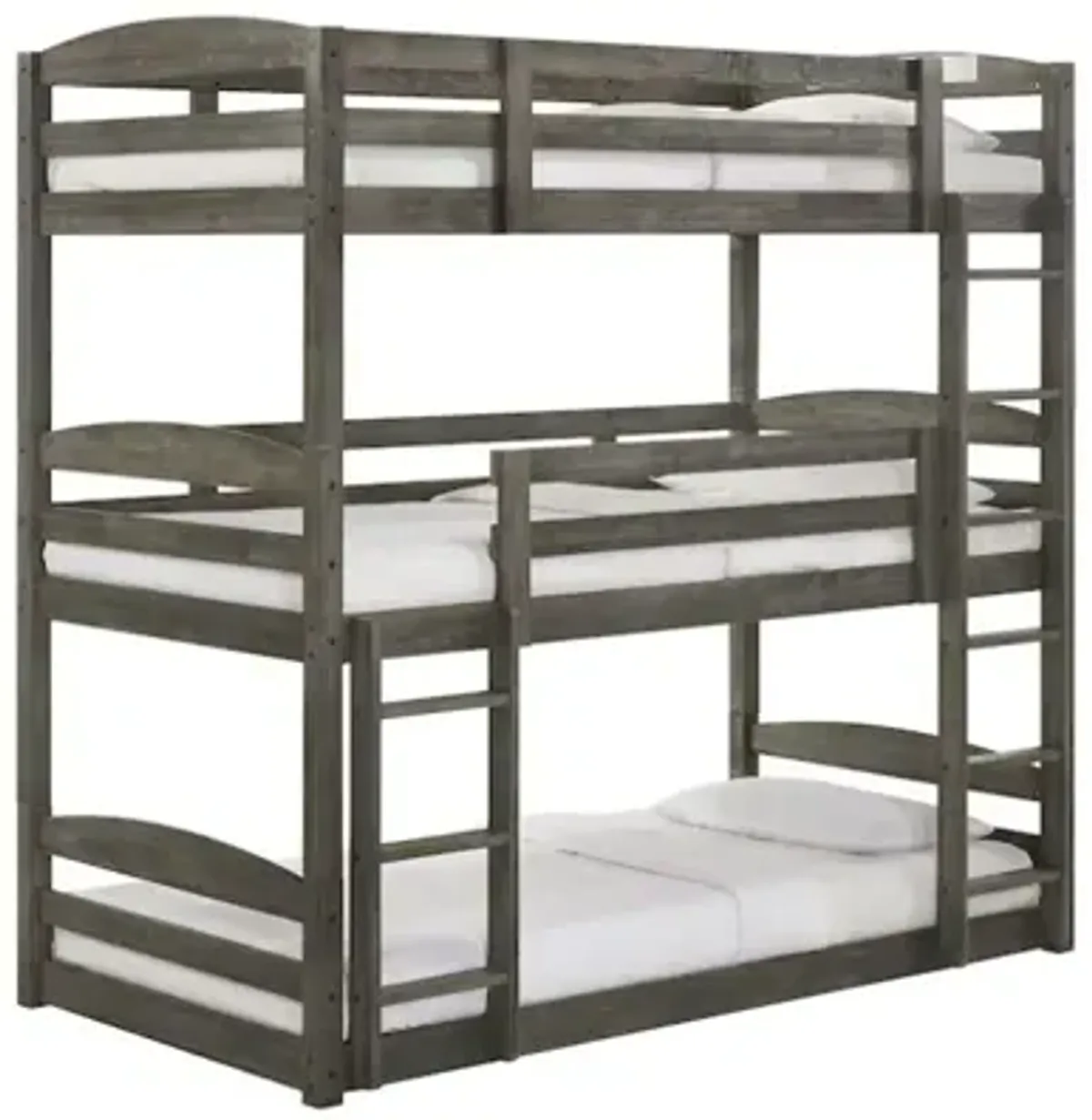 Trey Bunk Bed in Gray, Twin