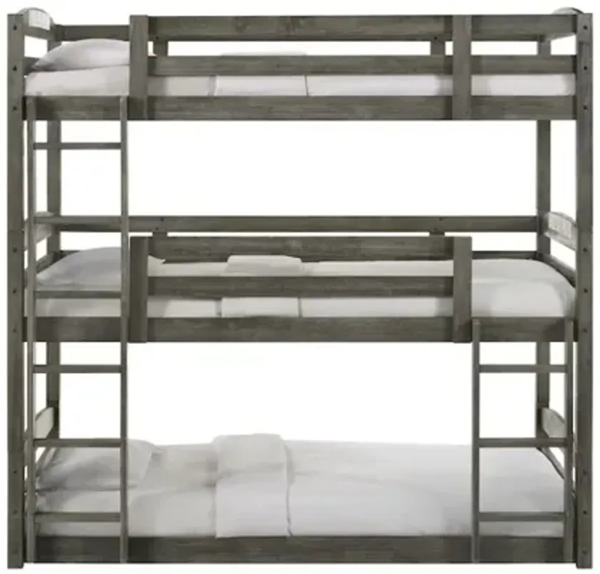 Trey Bunk Bed in Gray, Twin