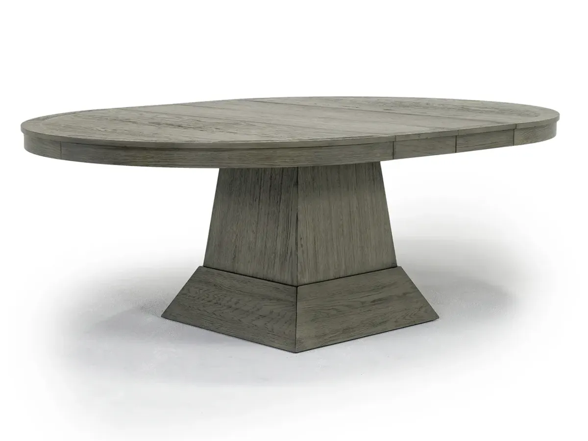 Vesper Oval Extendable Dining Table in Smoky Oak