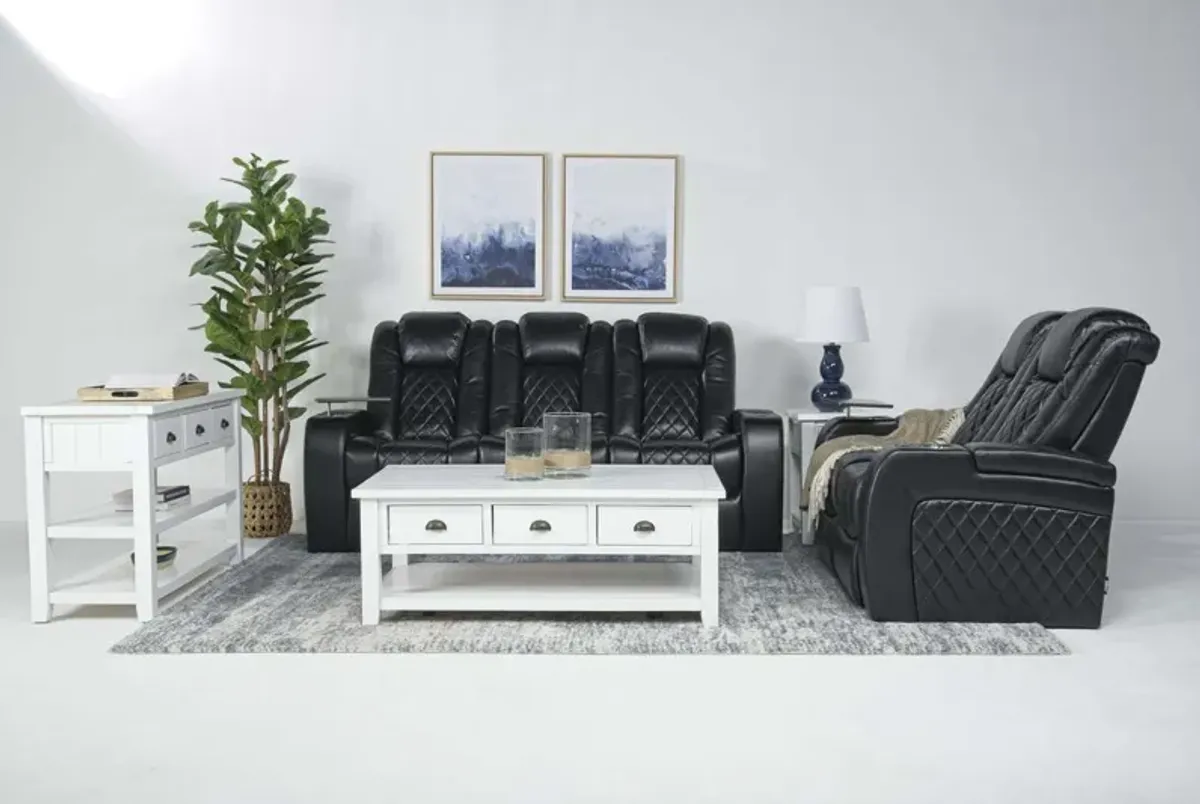 Viper 2 Power Sofa & Loveseat in Black