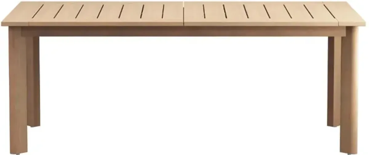 Wesley Outdoor Dining Table & 8 Chairs in White/Natural