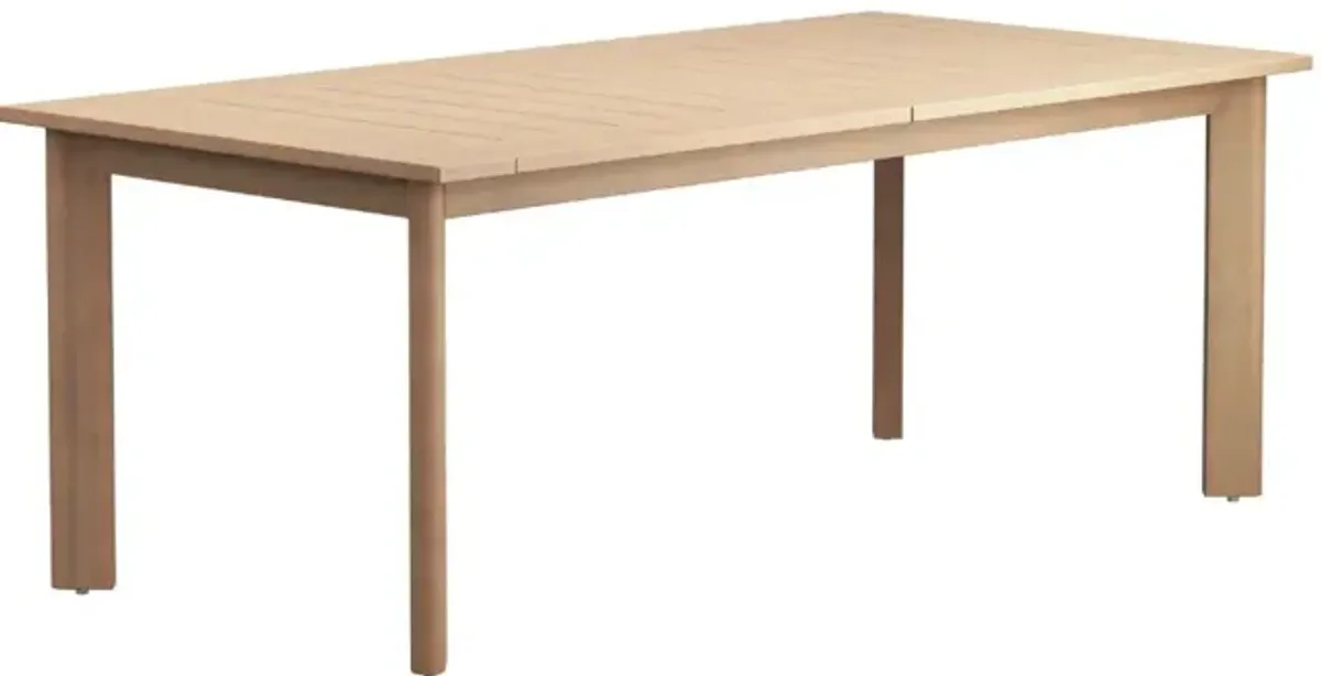 Wesley Outdoor Dining Table & 8 Chairs in White/Natural