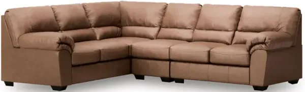 Whitlock Tux Sofa Sectional in Caramel, Right Facing