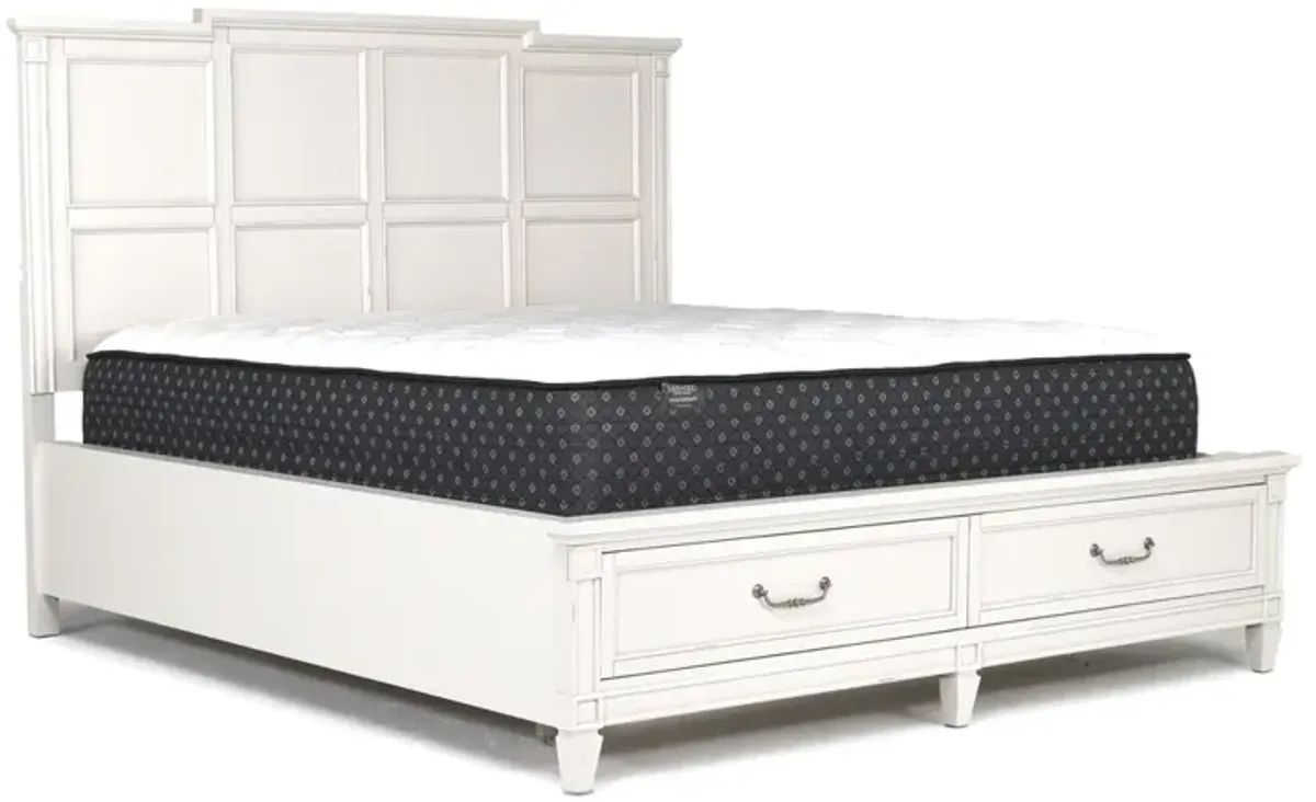 Willowbrook Panel Wall Bed w/ Storage in Egg Shell White, Queen