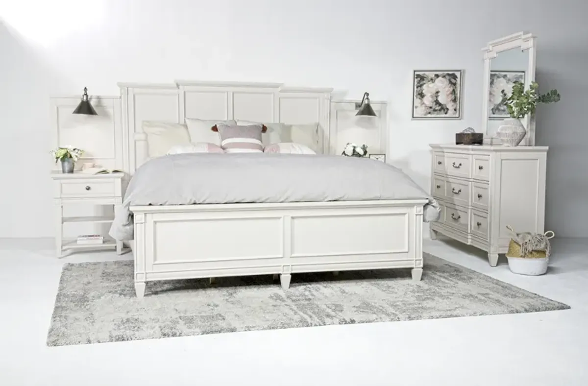 Willowbrook Panel Wall Bed in Egg Shell White, CA King