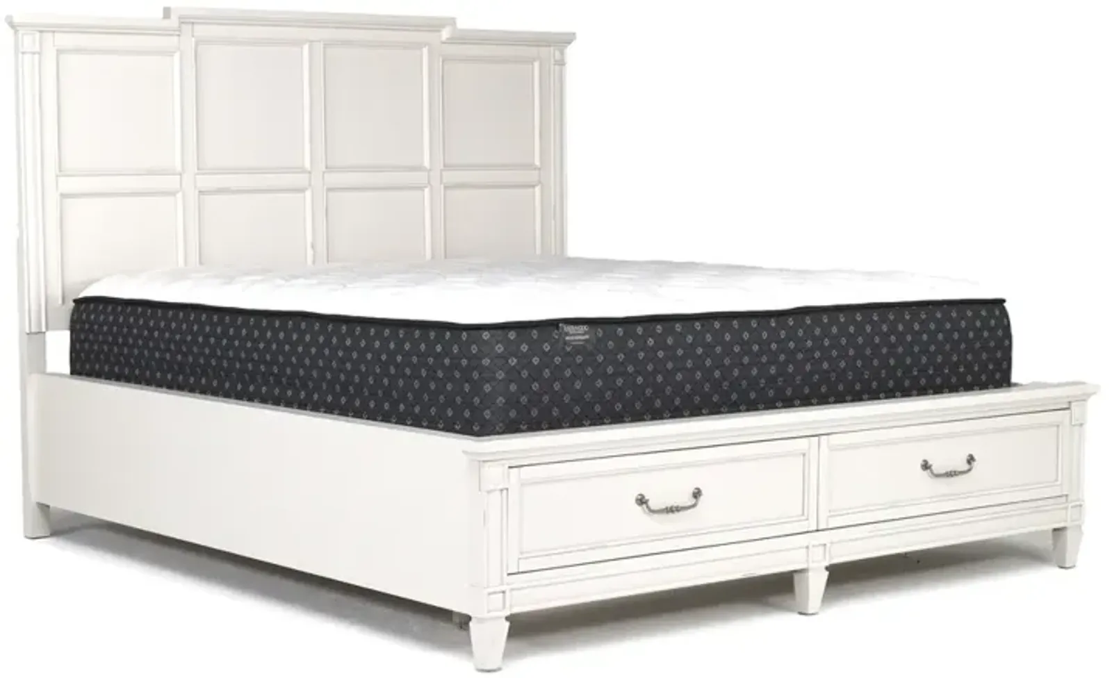 Willowbrook Panel Wall Bed w/ Storage in Egg Shell White, CA King