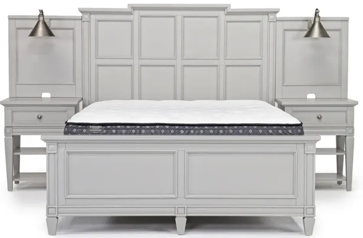 Willowbrook Panel Wall Bed in Pebble, Queen