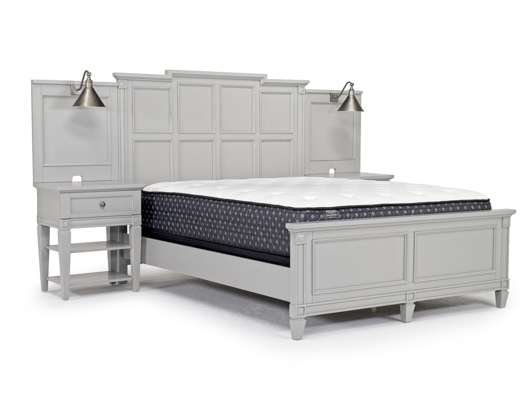 Willowbrook Panel Wall Bed in Pebble, Queen