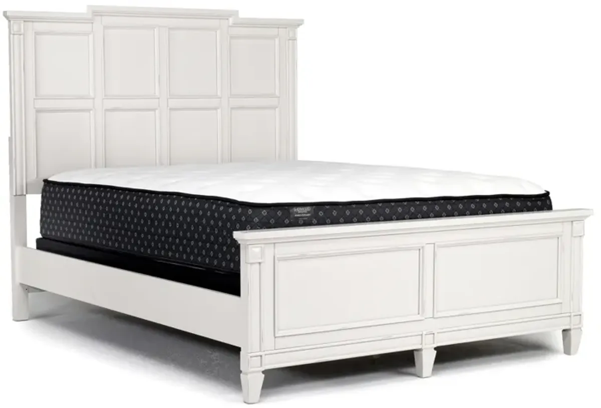 Willowbrook Panel Bed in Egg Shell White, Queen