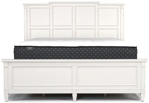 Willowbrook Panel Bed in Egg Shell White, CA King
