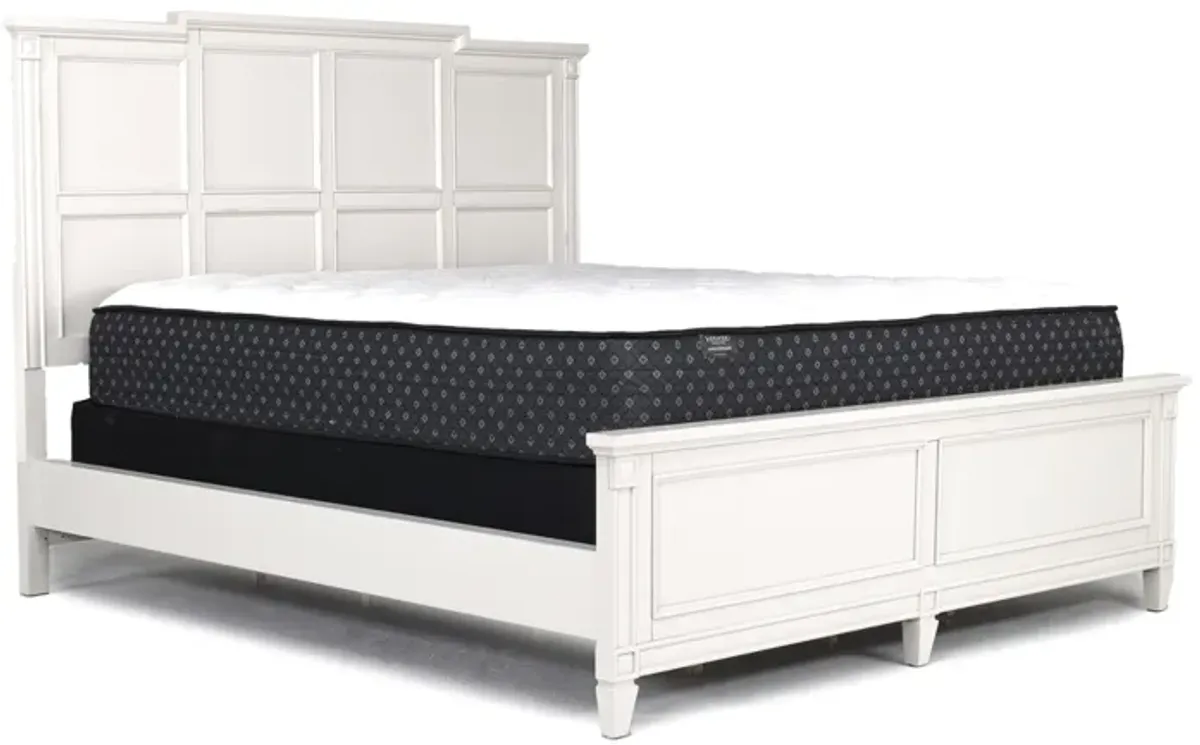 Willowbrook Panel Bed in Egg Shell White, Eastern King