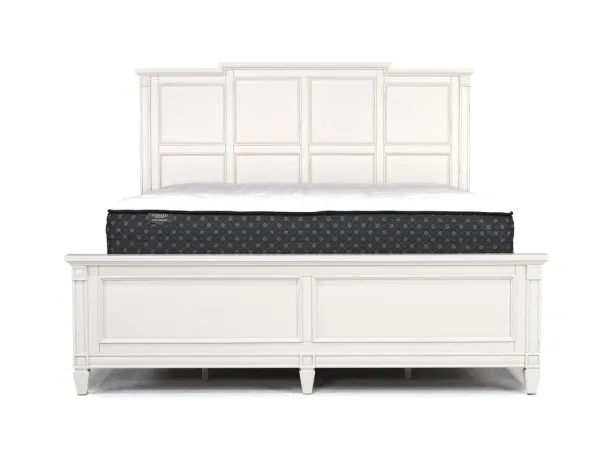 Willowbrook Panel Bed in Egg Shell White, Eastern King