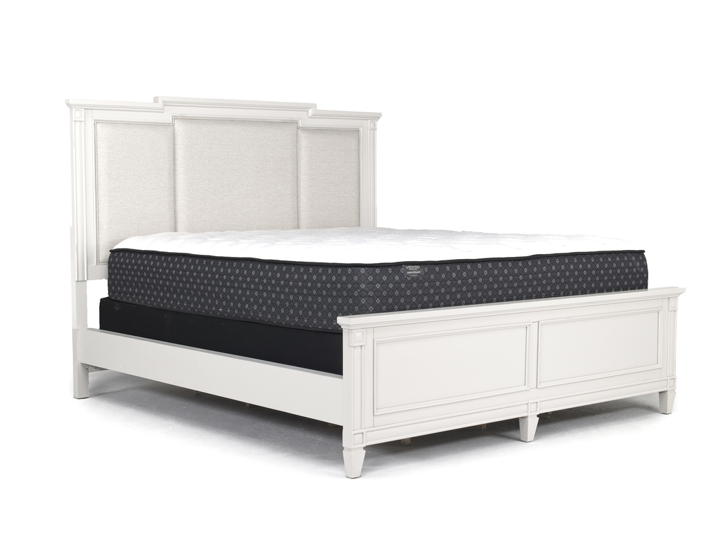 Willowbrook Upholstered Bed in Egg Shell White, CA King