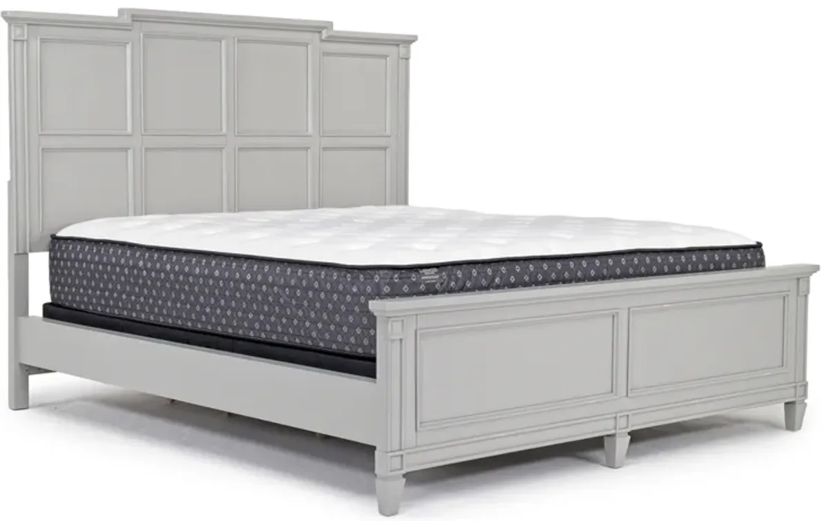 Willowbrook Panel Bed in Pebble, CA King