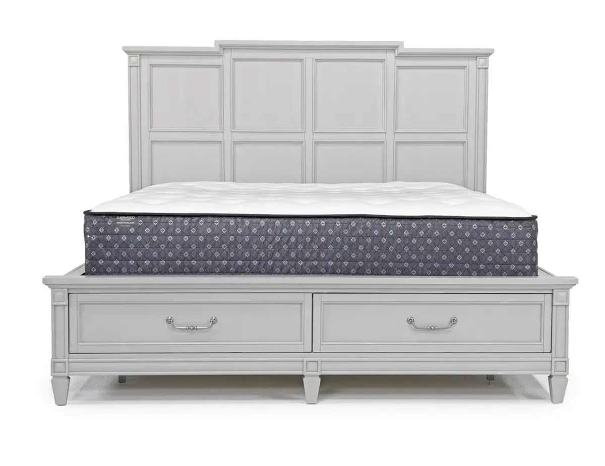 Willowbrook Panel Bed w/ Storage in Pebble, CA King