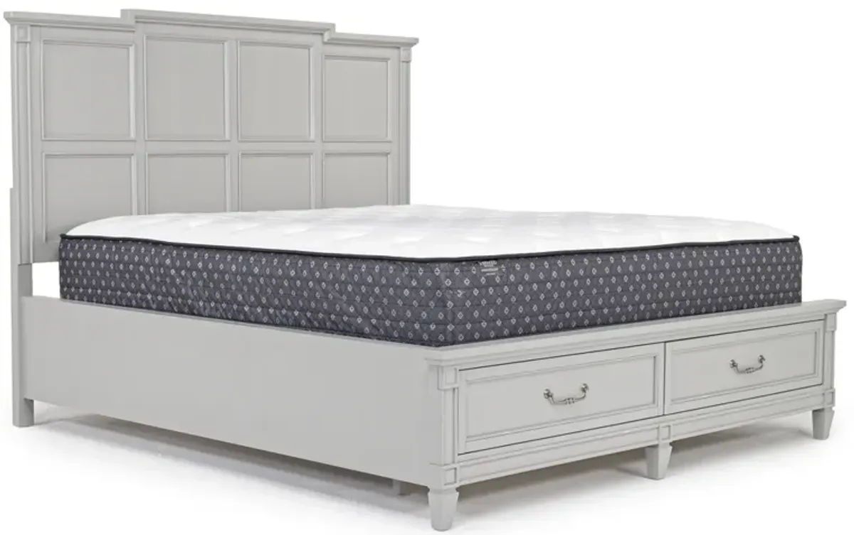 Willowbrook Panel Bed w/ Storage in Pebble, CA King