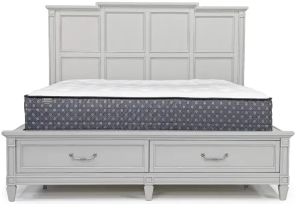 Willowbrook Panel Bed w/ Storage in Pebble, Eastern King