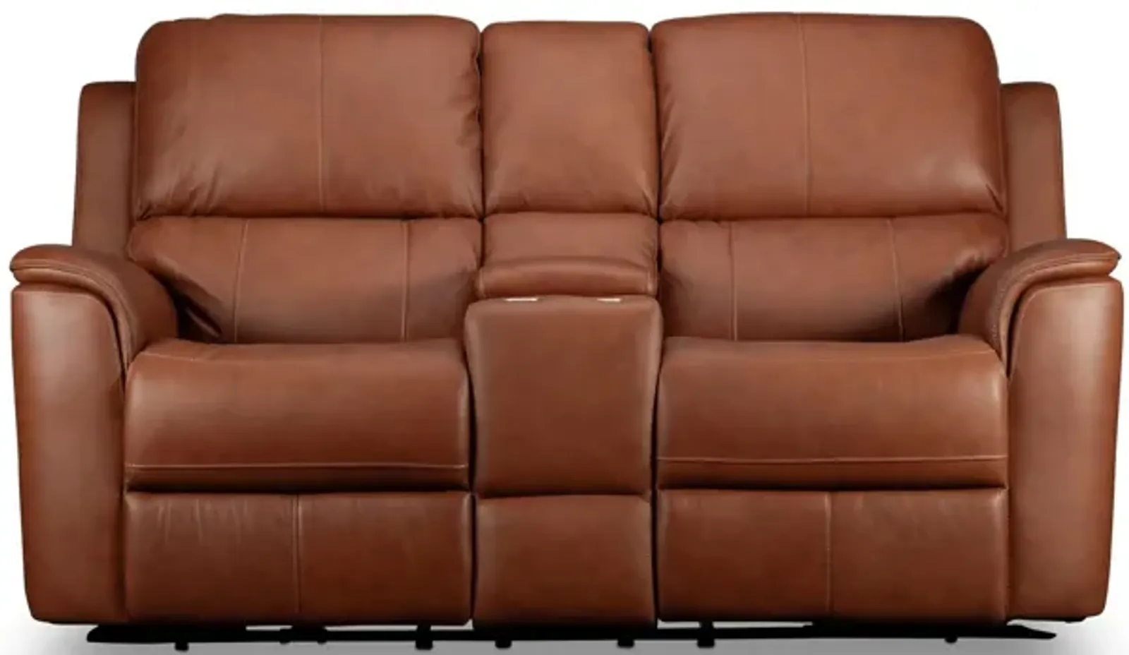 Keanu Power Leather Loveseat