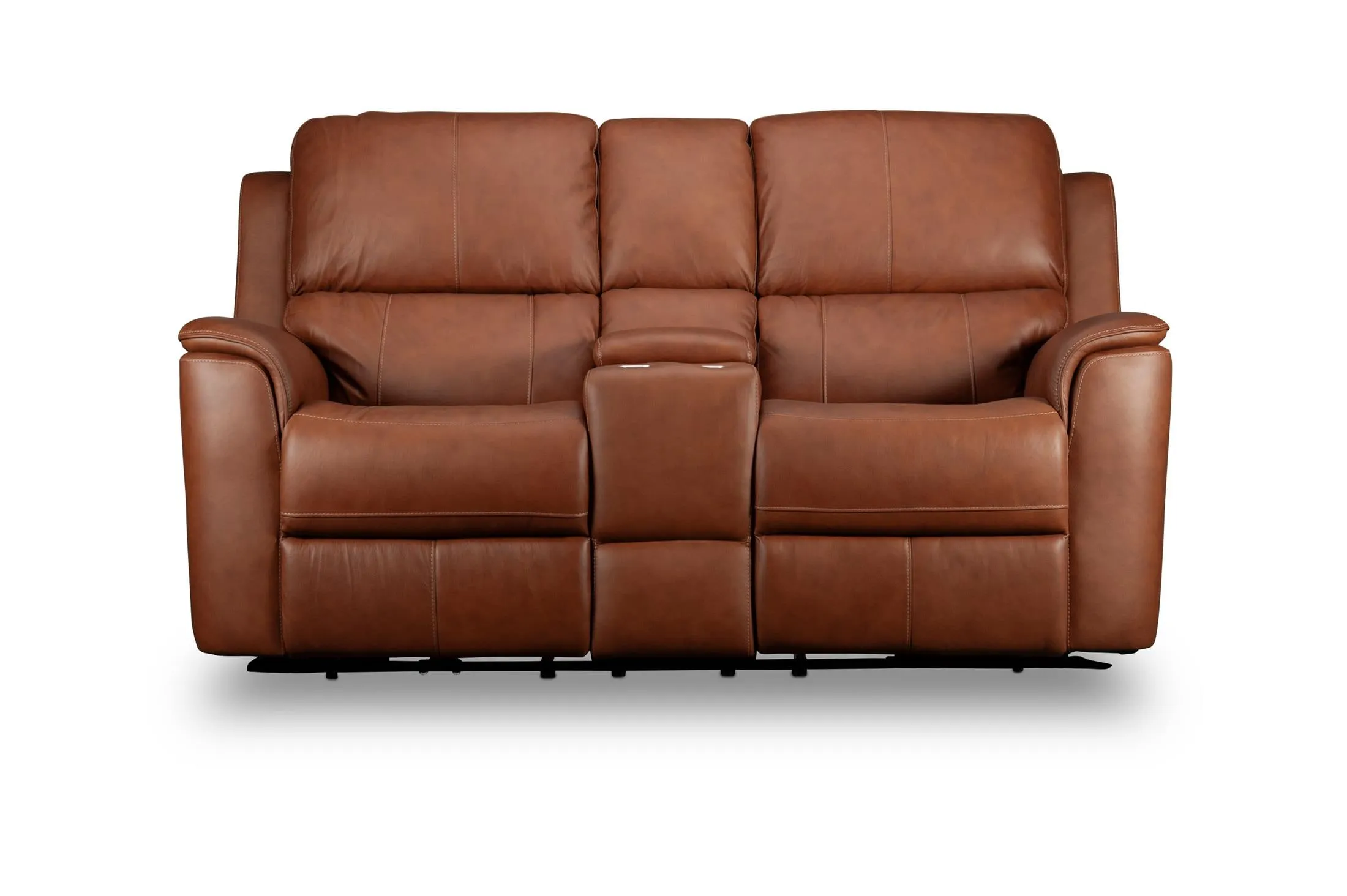 Keanu Power Leather Loveseat