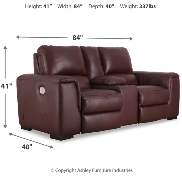 Alessandro Power Reclining Loveseat With Console