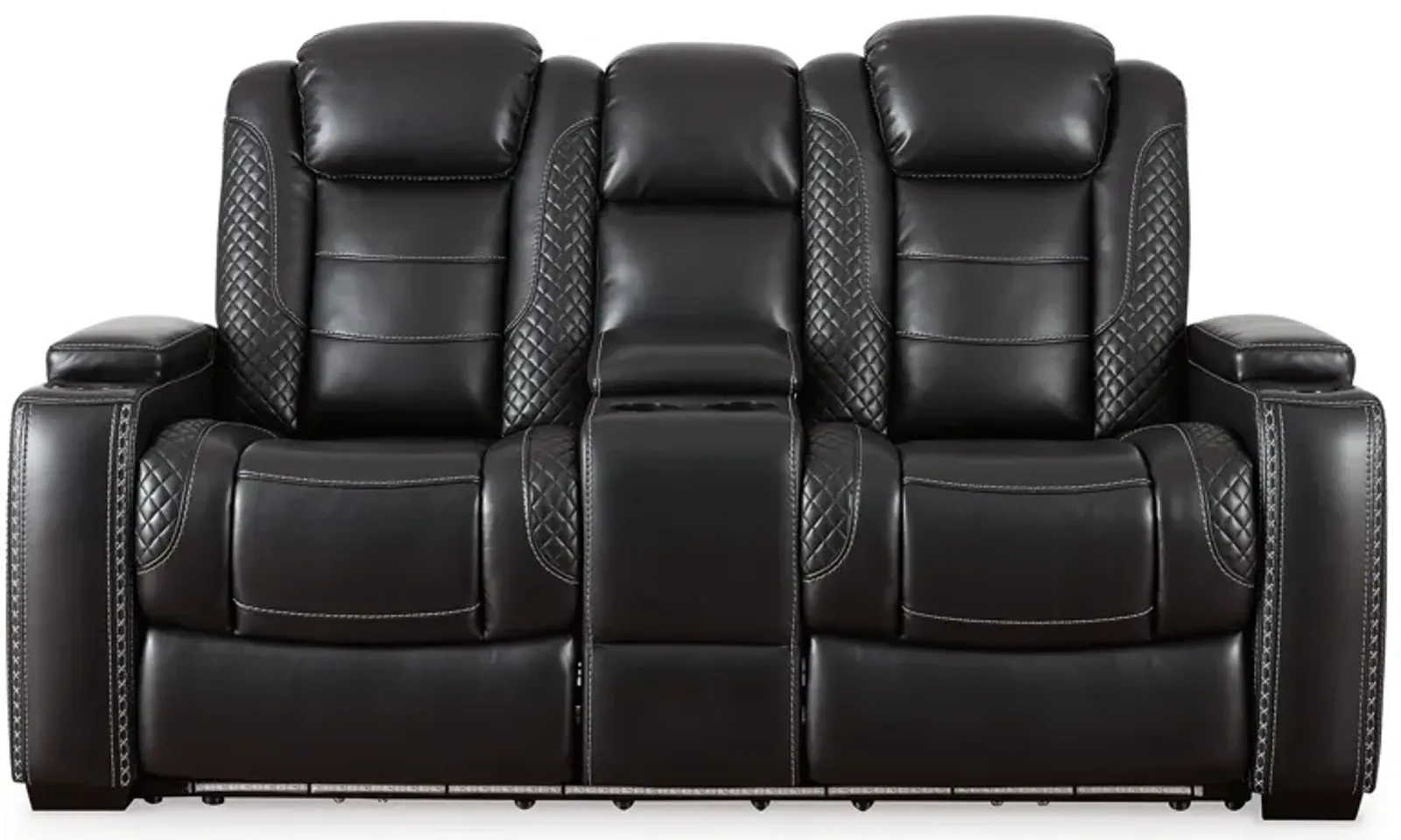 Party Time Power Reclining Loveseat With Console