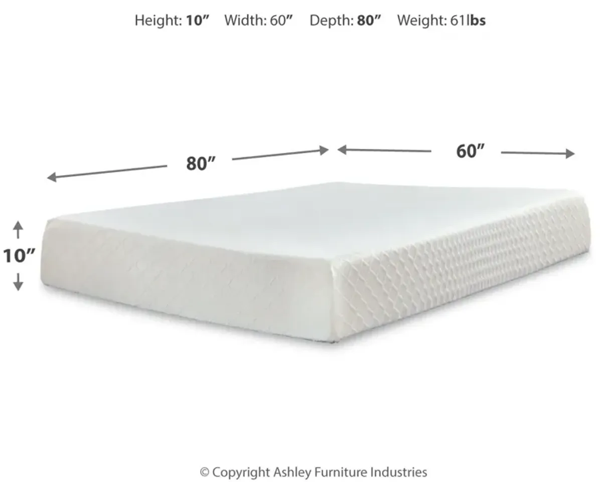 10 " Chime Memory Foam Queen Mattress In A Box