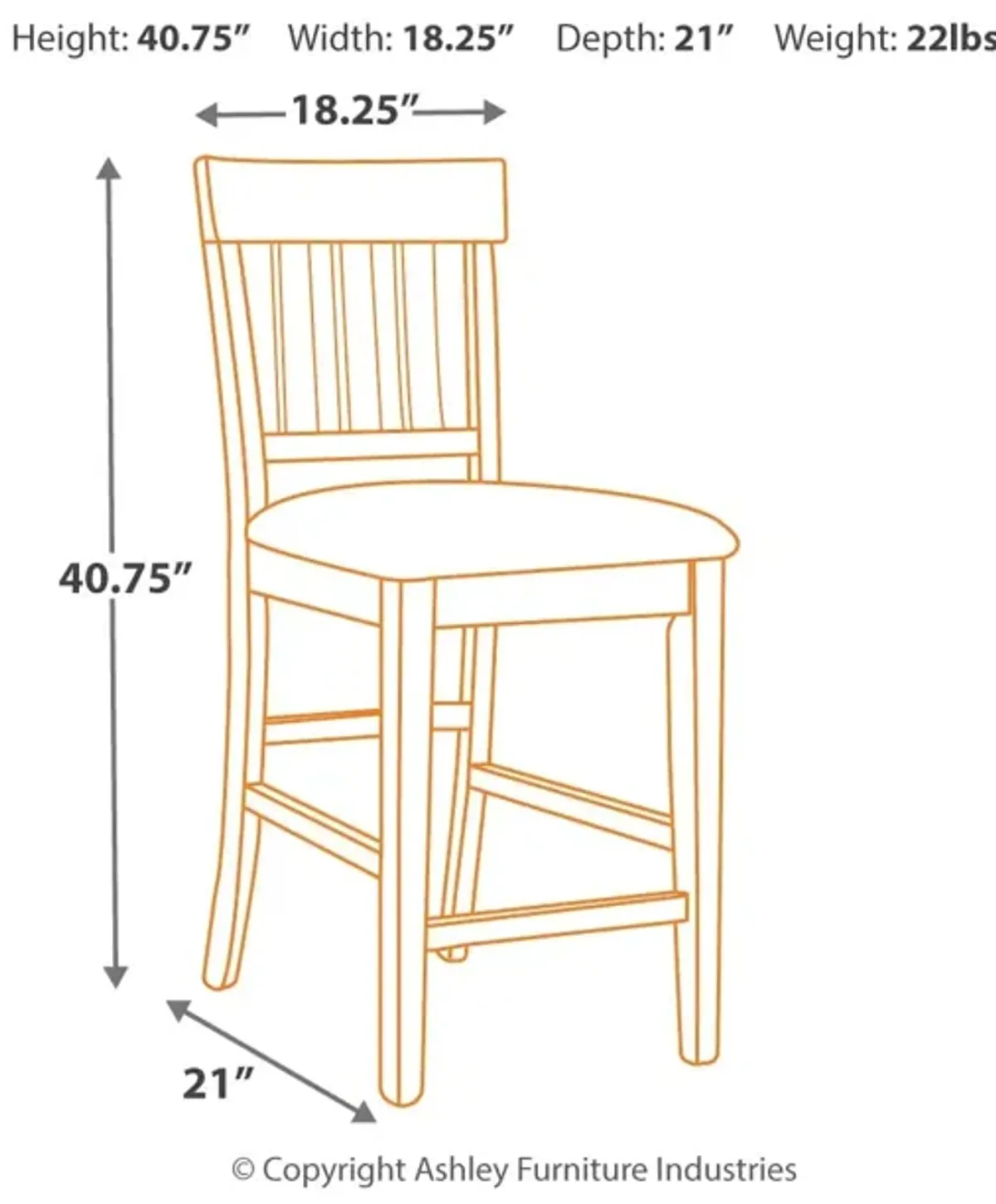 Haddigan Counter Height Bar Stool