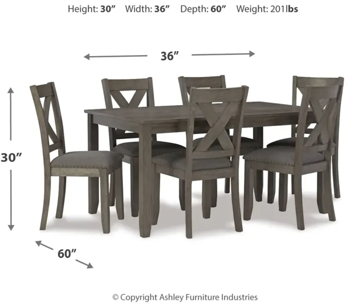 Caitbrook 7-Pc Dining Set