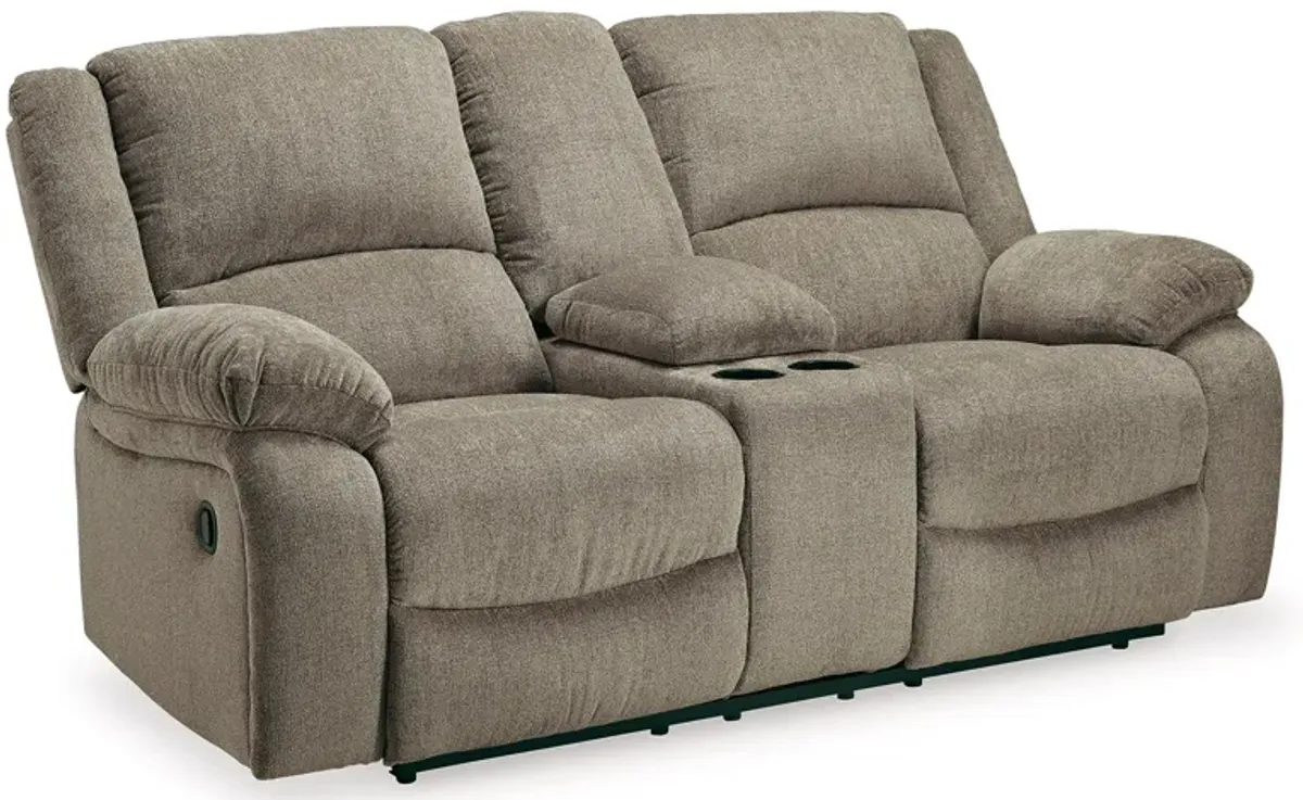 Draycoll Reclining Loveseat With Console