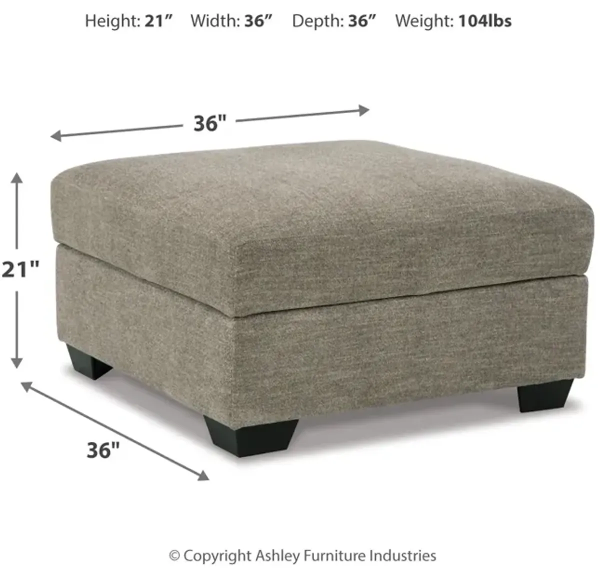 Creswell Ottoman With Storage