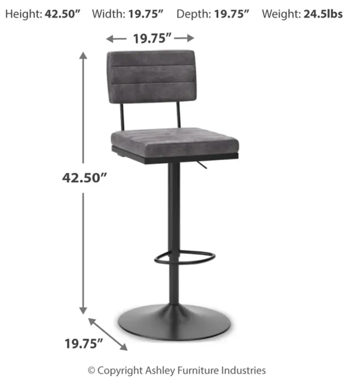 Strumford Bar Height Bar Stool