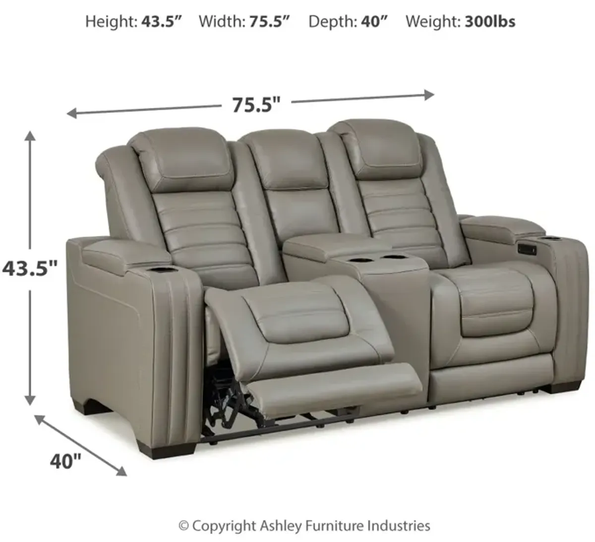 Backtrack Power Reclining Loveseat