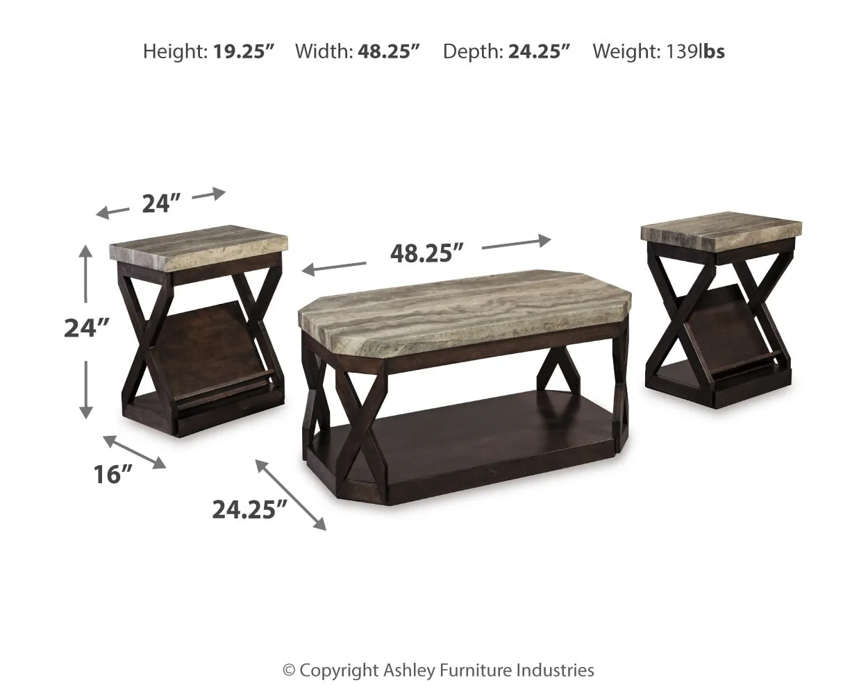 Radilyn 3 Pack Tables